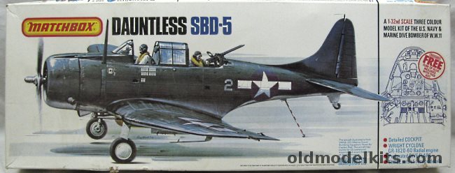 Matchbox 1/32 Douglas SBD-5 Dauntless - US Marines VMSB-231 1944 / A-24B French Air Force 1944 / Royal New Zealand Air Force 25 DBS 1944, PK-503 plastic model kit